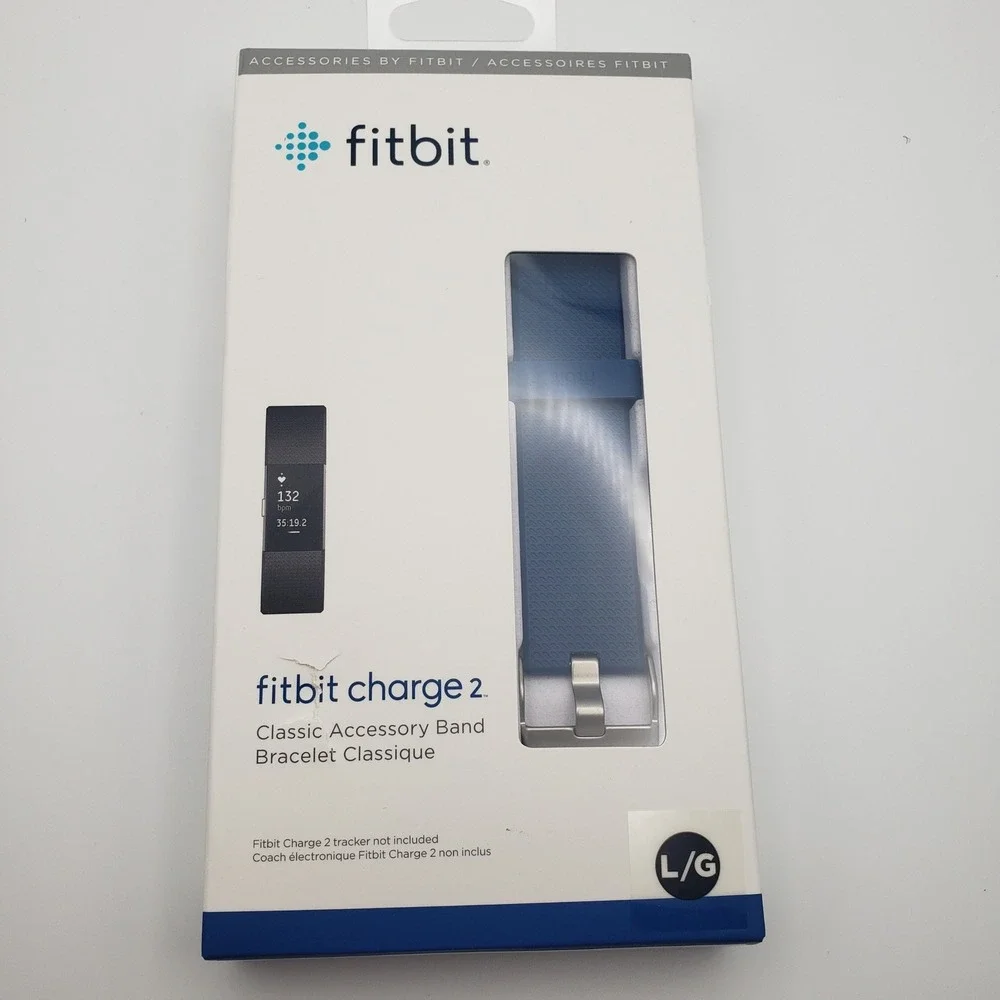 Fitbit Charge 2 Classic Accessory Band Unisex Large Blue FB160ABBUL Replacement